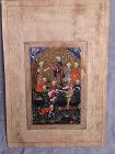 Indo-Persian School 19th C of “Preparation for a Noon-Day Meal,” folio