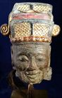 CHINESE EARLY MING HEAD OF AN  ELDERLY OFFICIAL
