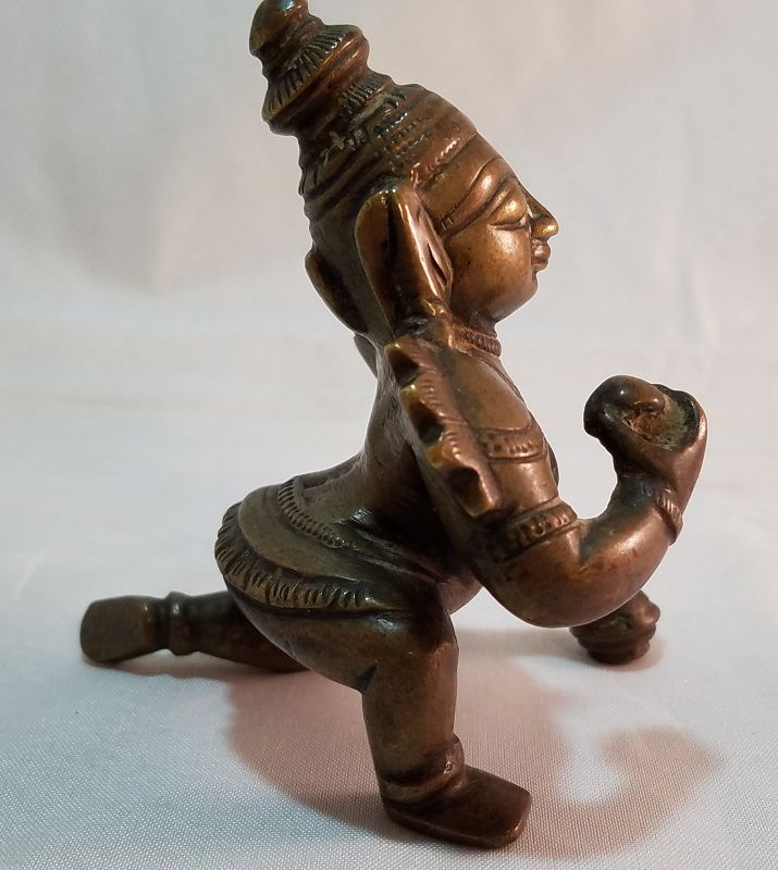 19th CENTURY INDIAN CAST BRONZE KRISHNA