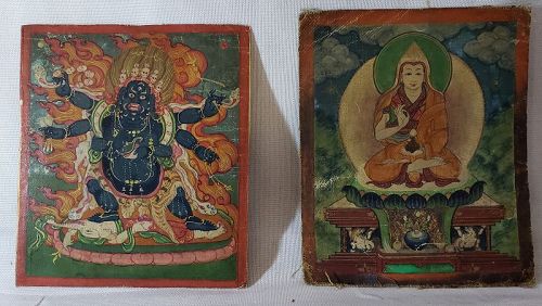 19th CENTURY TIBETAN MINIATURE PAINTINGS