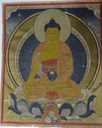19TH CENTURY TIBETAN BUDDHIST THANGKA