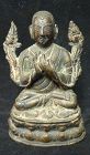 RARE 18/19 CENTURY TIBETAN BUDDHIST BRONZE