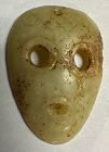 SUPERB ANCIENT CHINESE HONGSHAN NEPHRITE MASK