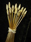 Tiffany & Co. Sheaf of  Wheat 18 Karat Gold Pin