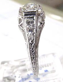Platinum and Diamond Ring from the 1920-s.