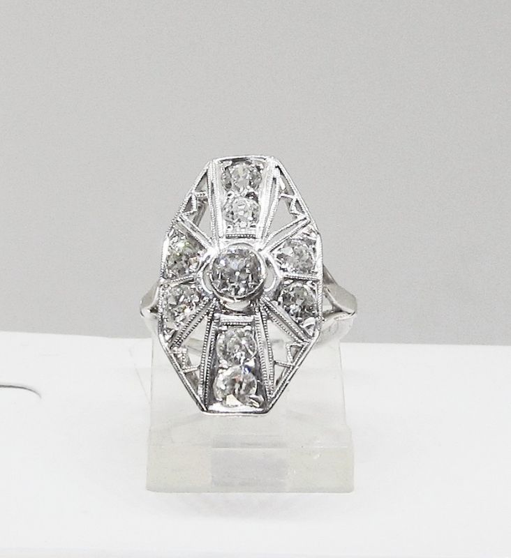 Platinum and Diamond Ladies Ring