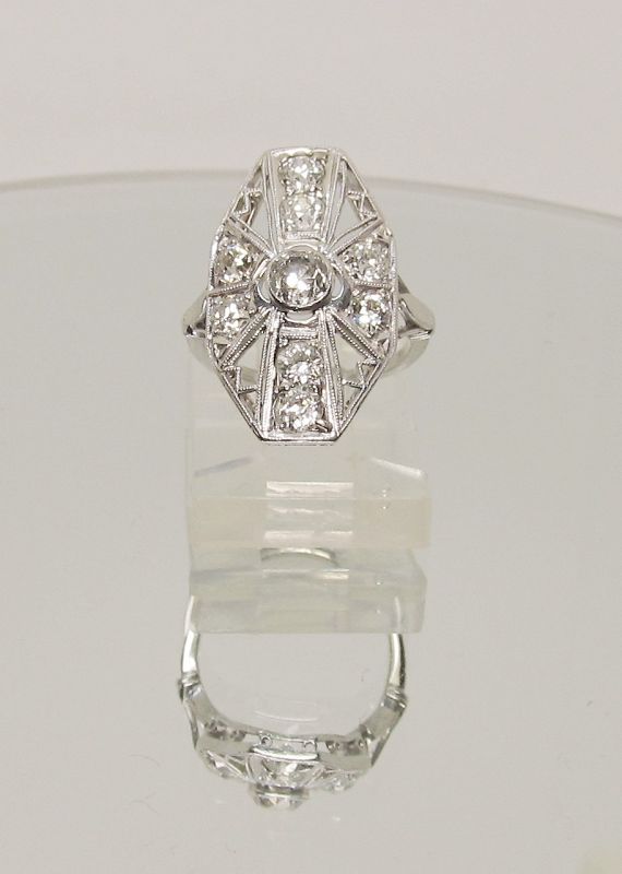 Platinum and Diamond Ladies Ring