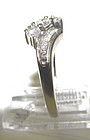 14Kt White Gold and Diamond Right Hand Ring