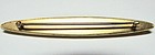 Victorian Etruscan 10Kt Gold and Diamond Bar Pin
