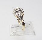 Vintage 14Kt Two-tone Gold and Diamond Engagement Ring