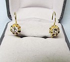 Diamond Hanging Earrings set in 14Kt Gold