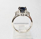 Classic Sapphire and Diamond Ring