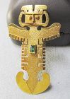 18Kt Colombian Totem Figure Broach/Pendant