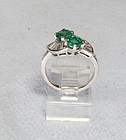 Double the Beauty Emerald and Diamond Ring
