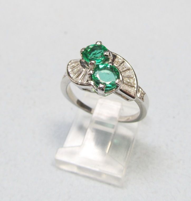 Double the Beauty Emerald and Diamond Ring