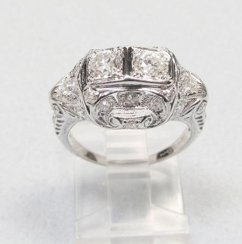 A classic platinum and diamond ring for a special someone