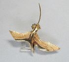 14Kt Gold Flying Tropicbird Broach