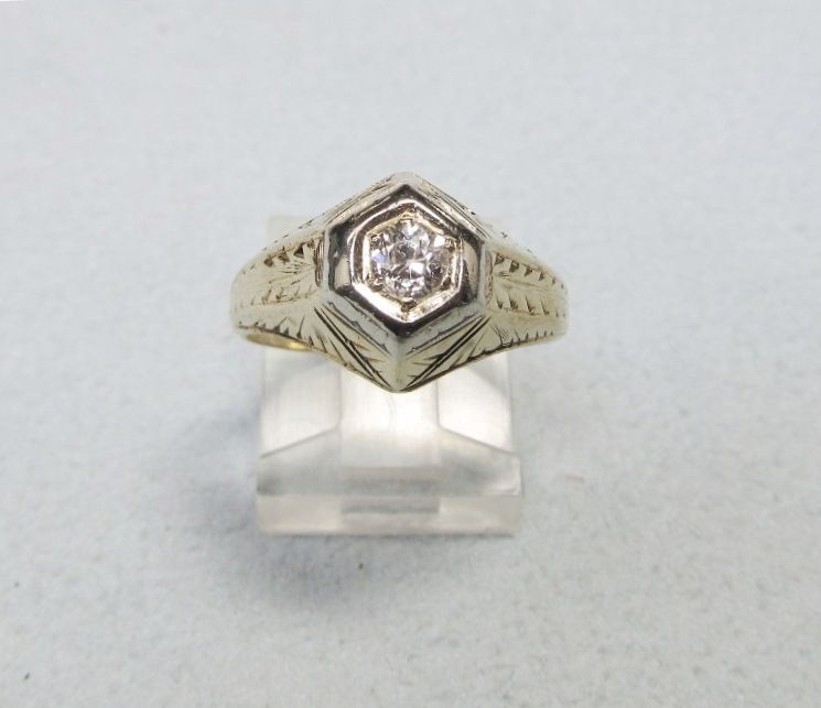 Art Deco Solitaire Diamond Ring