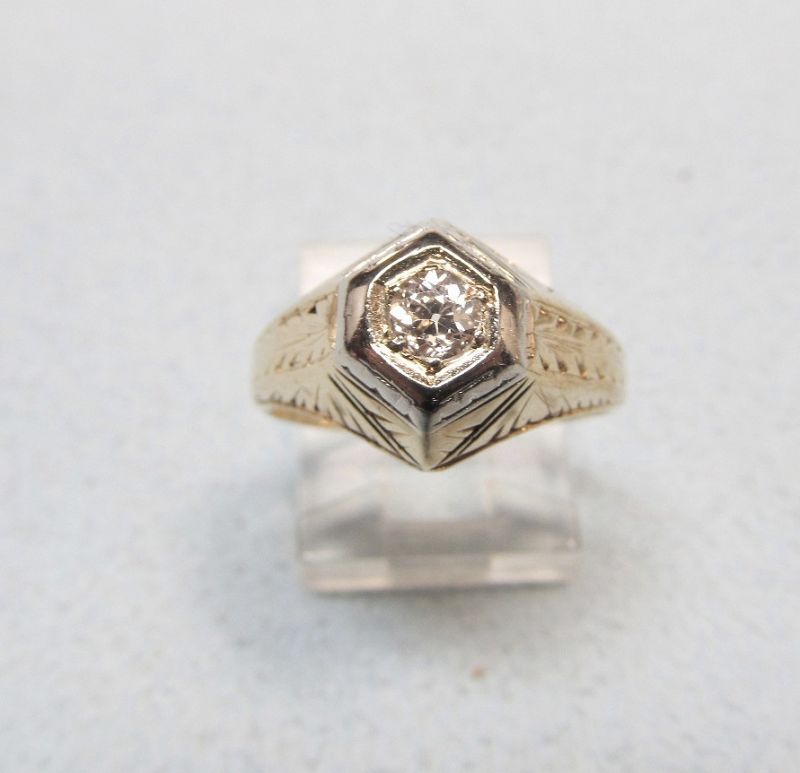 Art Deco Solitaire Diamond Ring