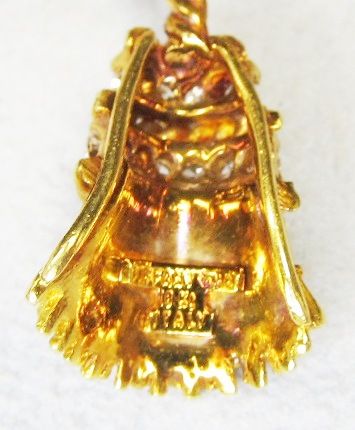 Tiffany 18Kt Gold Signed Tassel Pin
