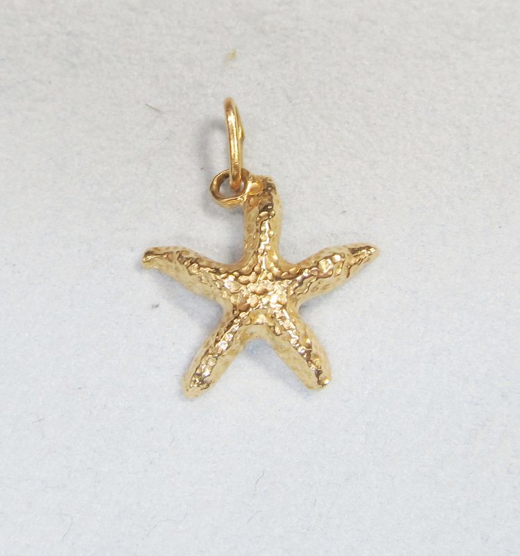 Starfish Charm 14Kt gold