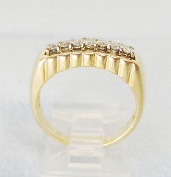 Diamond Ring Set in 14Kt Yellow Gold