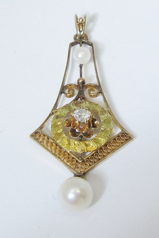 Victorian 14Kt Gold Pendant