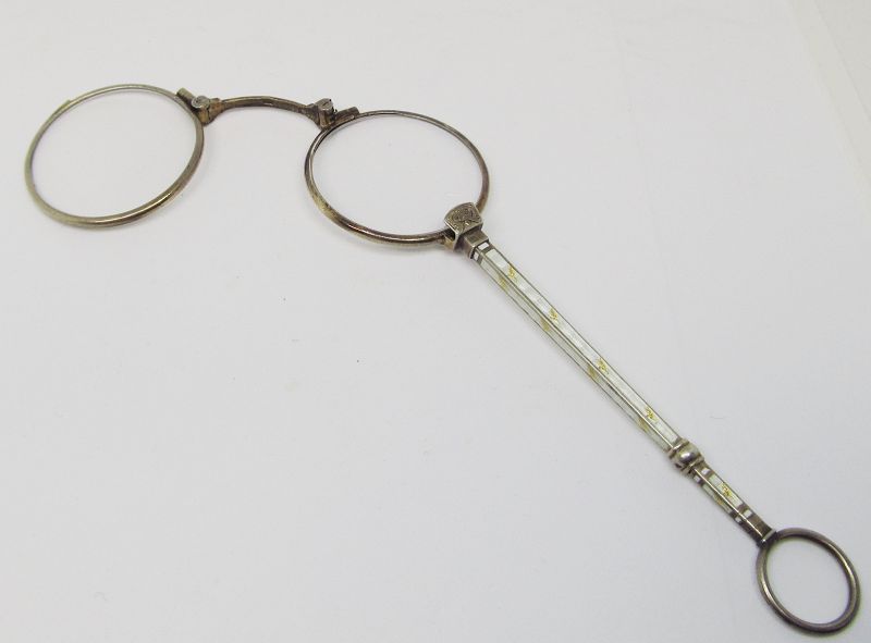 Silver Enamel Lorgnette