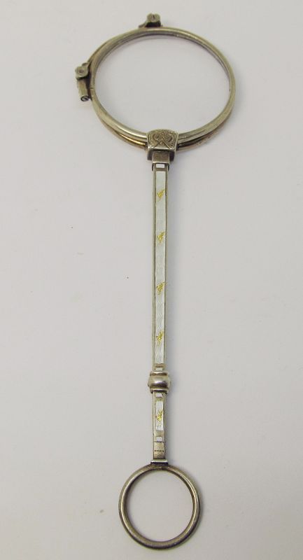 Silver Enamel Lorgnette