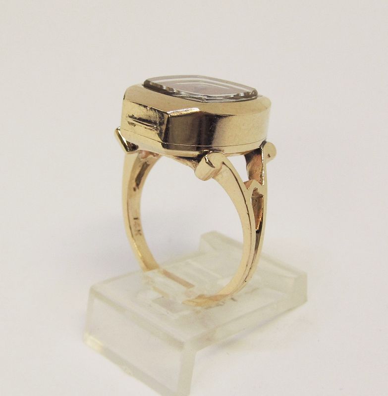 Ring-Watch 14Kt Gold