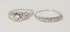 Antique Diamond Engagement Ring and Band Set