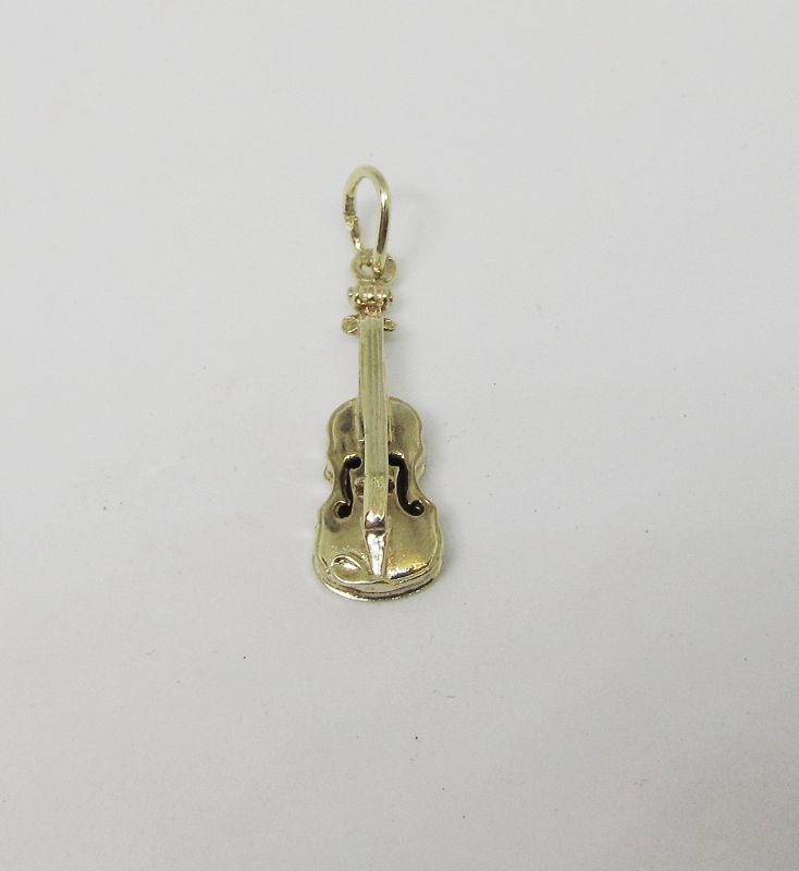 Vintage 14Kt Gold Violin Charm