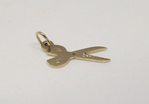 Vintage 14Kt Gold Pair of Scissors Charm