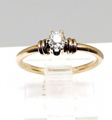 Victorian 14Kt Gold and Diamond Ring