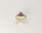 Victorian Amethyst and 14Kt Gold Ring
