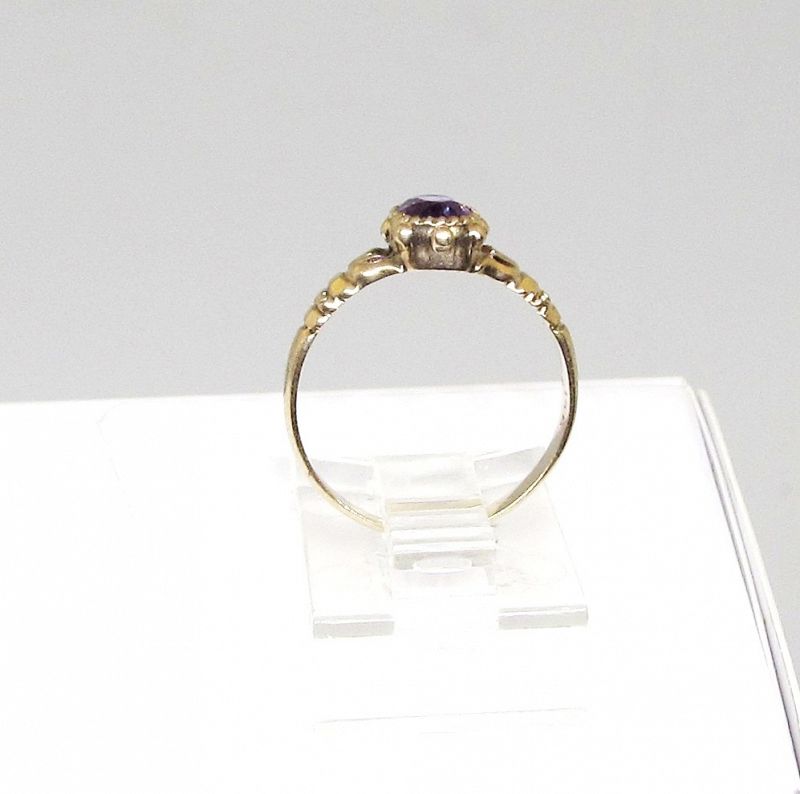 Victorian Amethyst and 14Kt Gold Ring