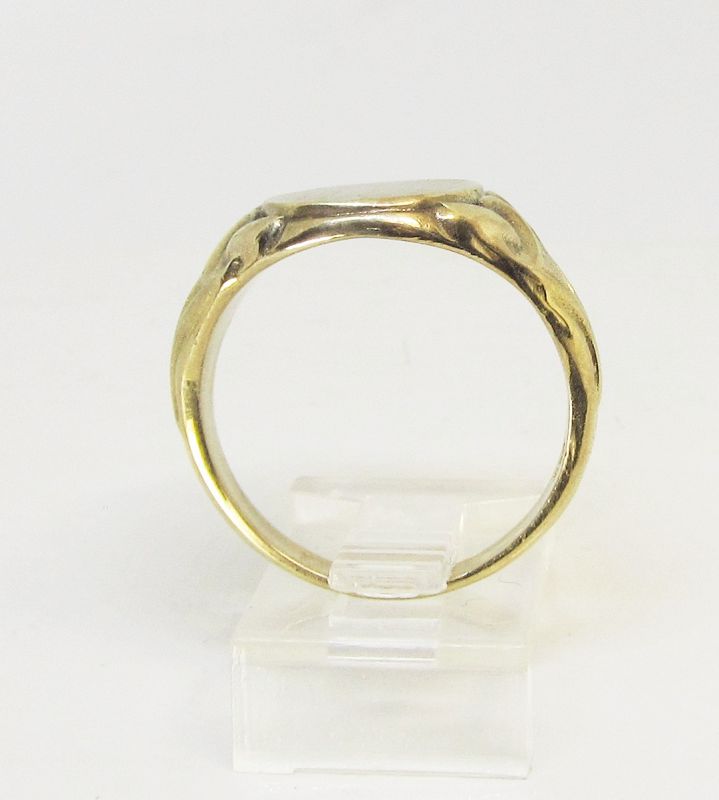 Art Nouveau Signet Ring 14Kt Gold