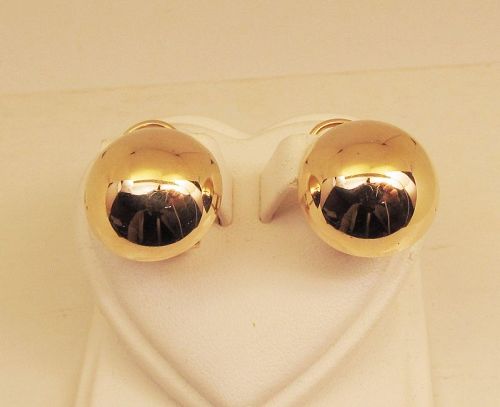 Dome Earrings 14Kt Gold