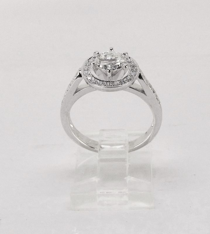 Diamond Engagement Ring 18Kt White Gold