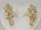 Diamond Flower Earrings 18Kt Gold
