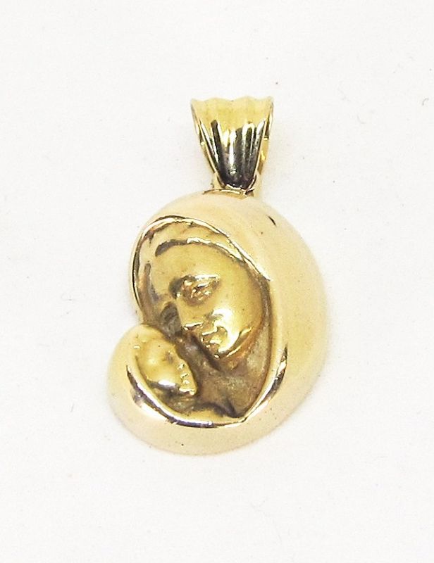 Mother and Child Pendant 18Kt Gold