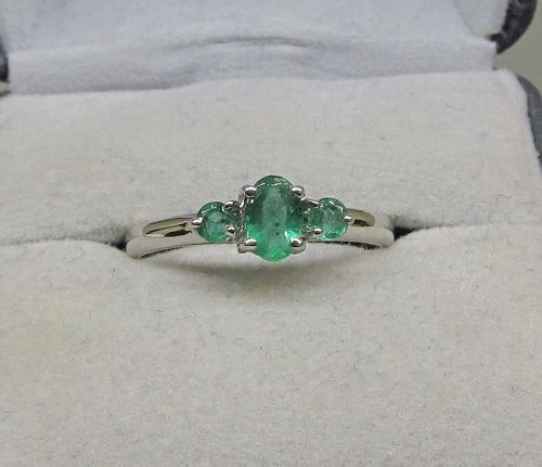 Emerald Ring Platinum / Palladium