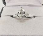 Marquise Diamond Engagement Ring 14Kt Gold