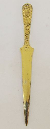 Kirk and Son Sterling Repousse Letter Opener