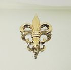 Fleur de Lis Watch Pin 14Kt Gold