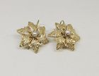Flower Earrings 14Kt Gold and Pearls