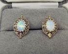Opal earrings 14Kt Gold