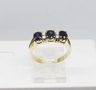 Sapphire and Diamond Ring Set in 18Kt Gold