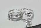 Engagement Ring Set, Diamond and Platinum