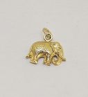 Elephant Charm / Pendant 14Kt Gold